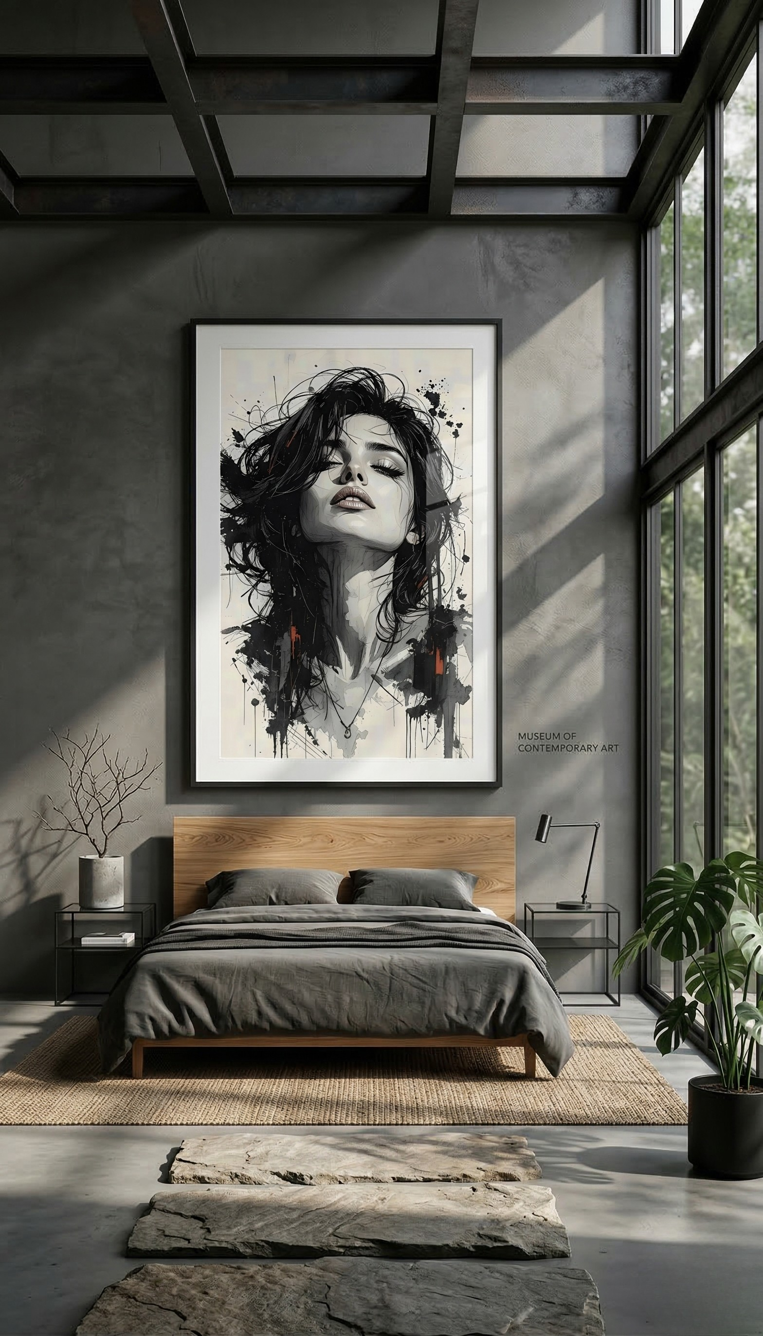 Stille Stärke – Ausdrucksstarkes Frauenporträt | Poster in Galerie-Qualität