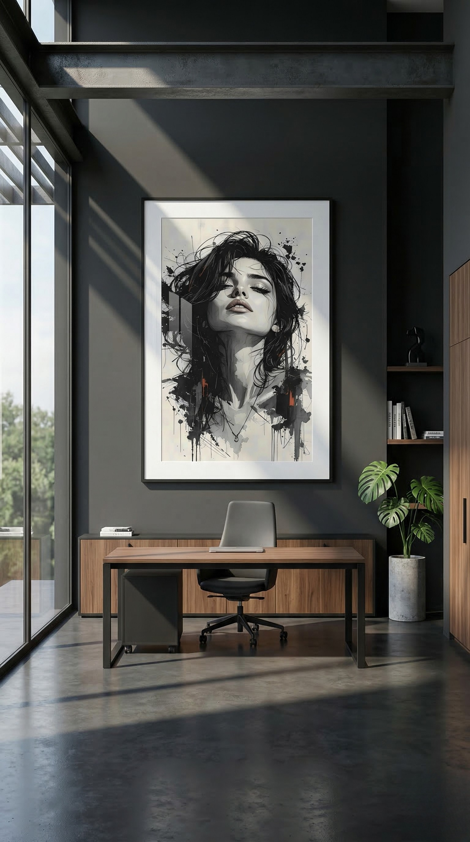 Stille Stärke – Ausdrucksstarkes Frauenporträt | Poster in Galerie-Qualität