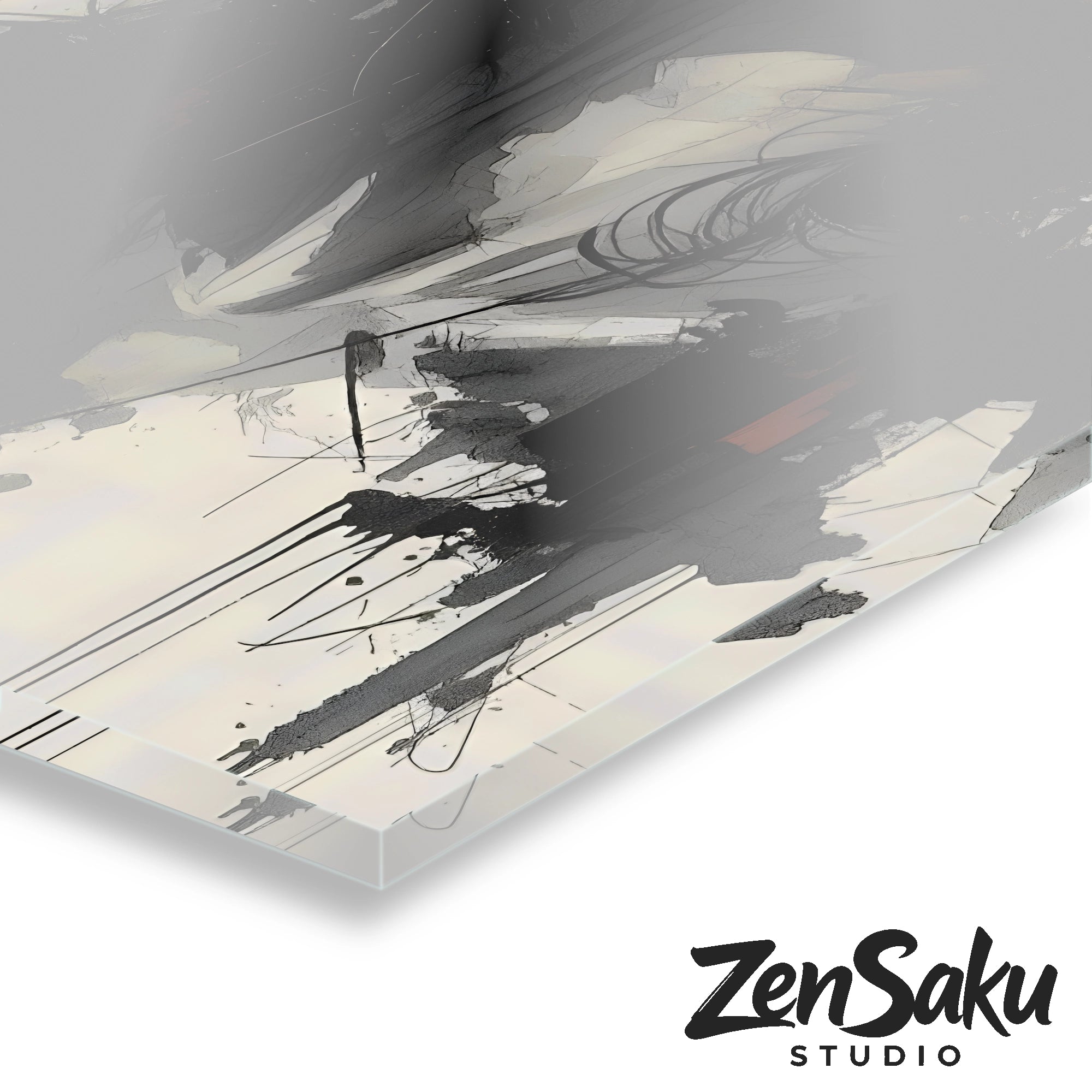 Stille Stärke – Ausdrucksstarkes Frauenporträt | Acrylglas Wandbild von ZenSaku Studio