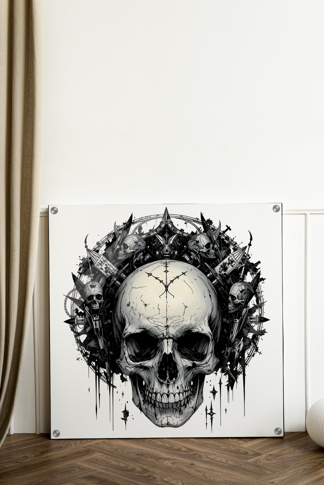 Crown of Thorns – Dark Elegance in Black & White