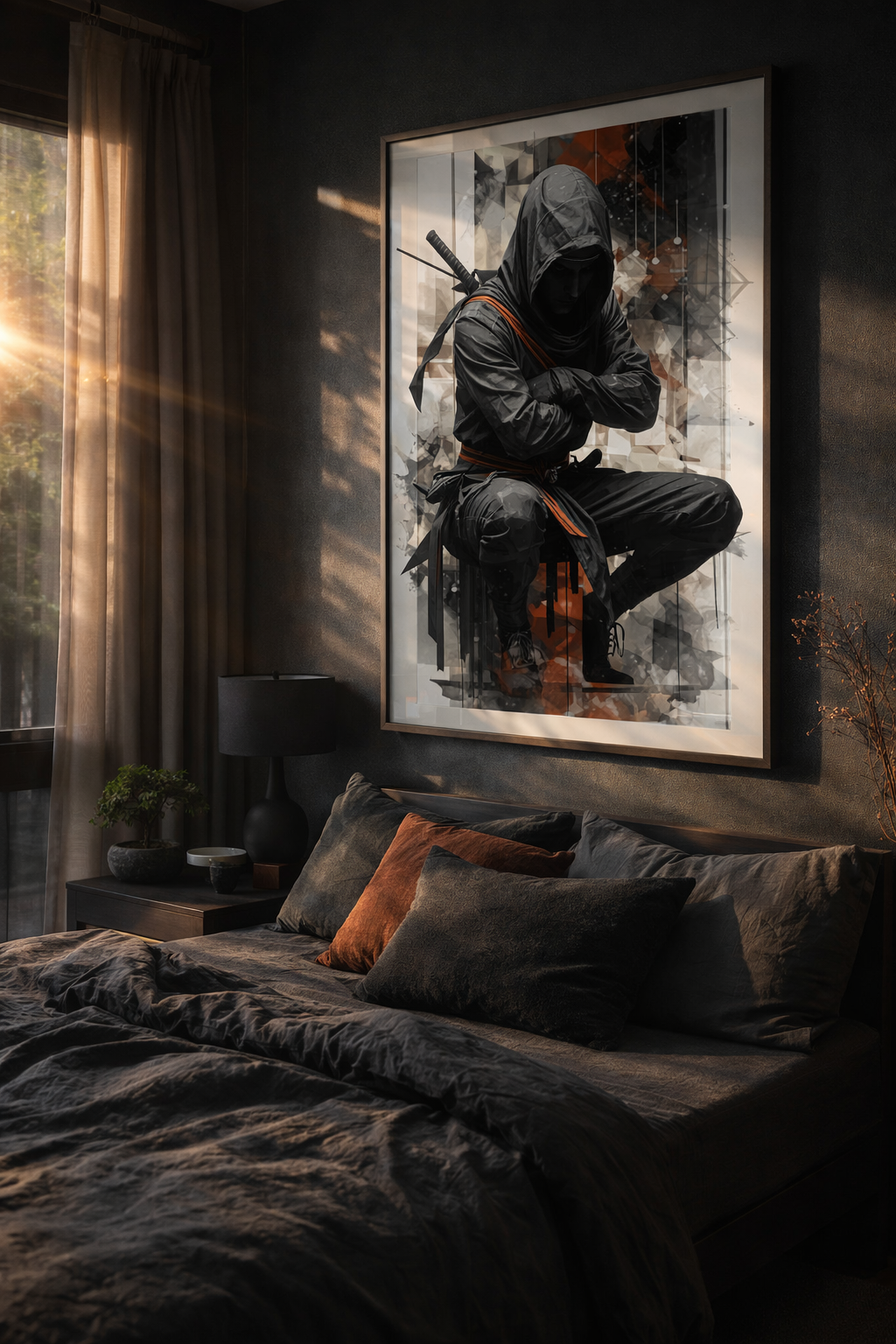 Schattenkrieger – Moderner Ninja | Poster in Galerie-Qualität