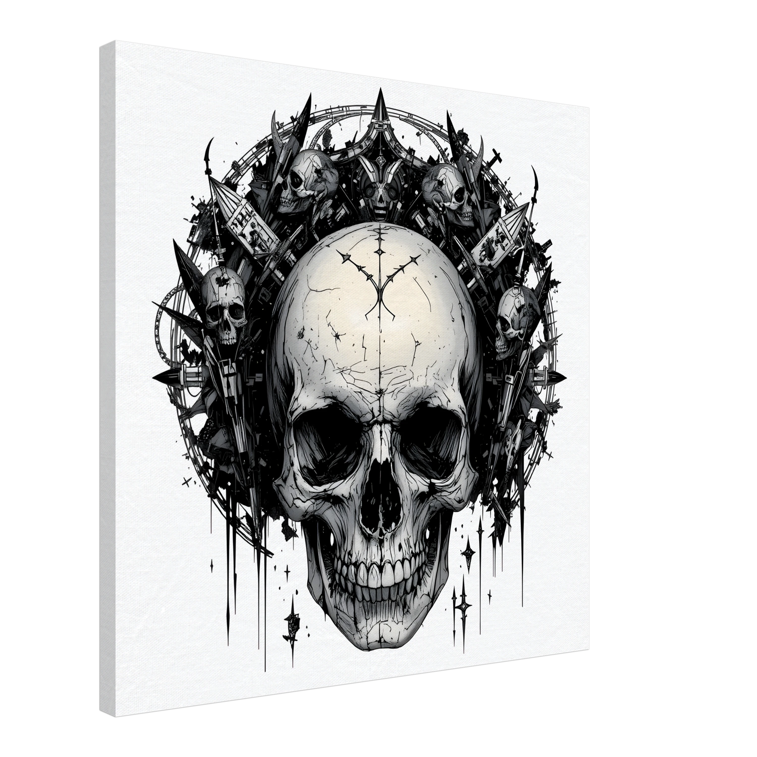 Crown of Thorns – Dark Elegance in Schwarz & Weiß