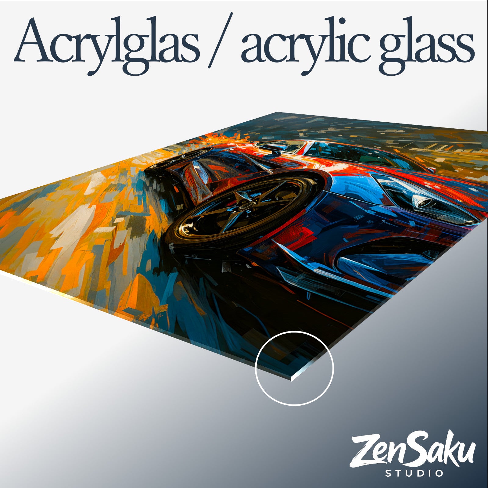 Speed in Motion - Wall art on acrylic glass from 40 to 140 cm