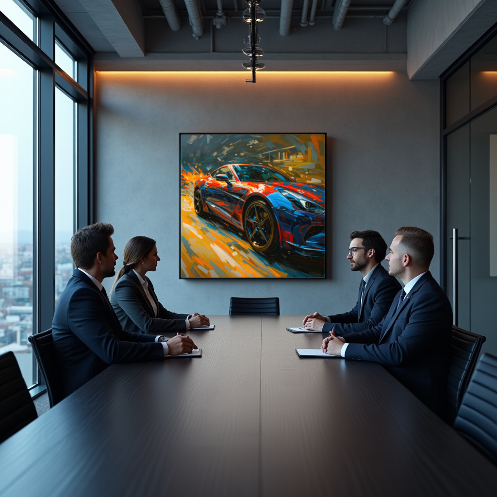 Vitesse en mouvement - Art mural sur verre acrylique de 40 à 140 cm