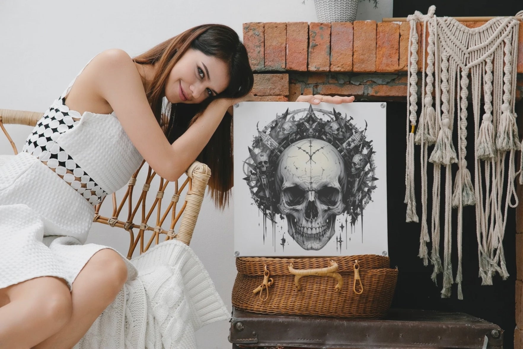 Crown of Thorns – Dark Elegance in Schwarz & Weiß